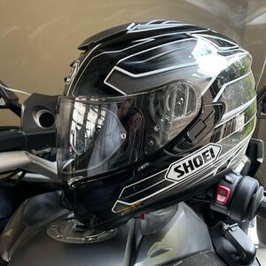 Black Motorcycle Helmet